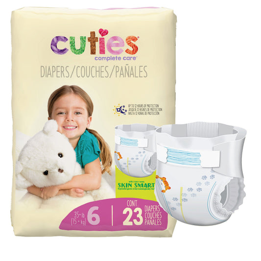 Cuties® Complete Care Diapers, Size 6, 200/CS