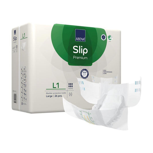 Abena Slip Premium L1 Incontinence Brief, Large 26/PACK -1000021289