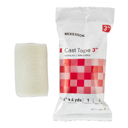 Mckesson White Cast Tape, 3 Inch X 4 Yard, 10/Bx