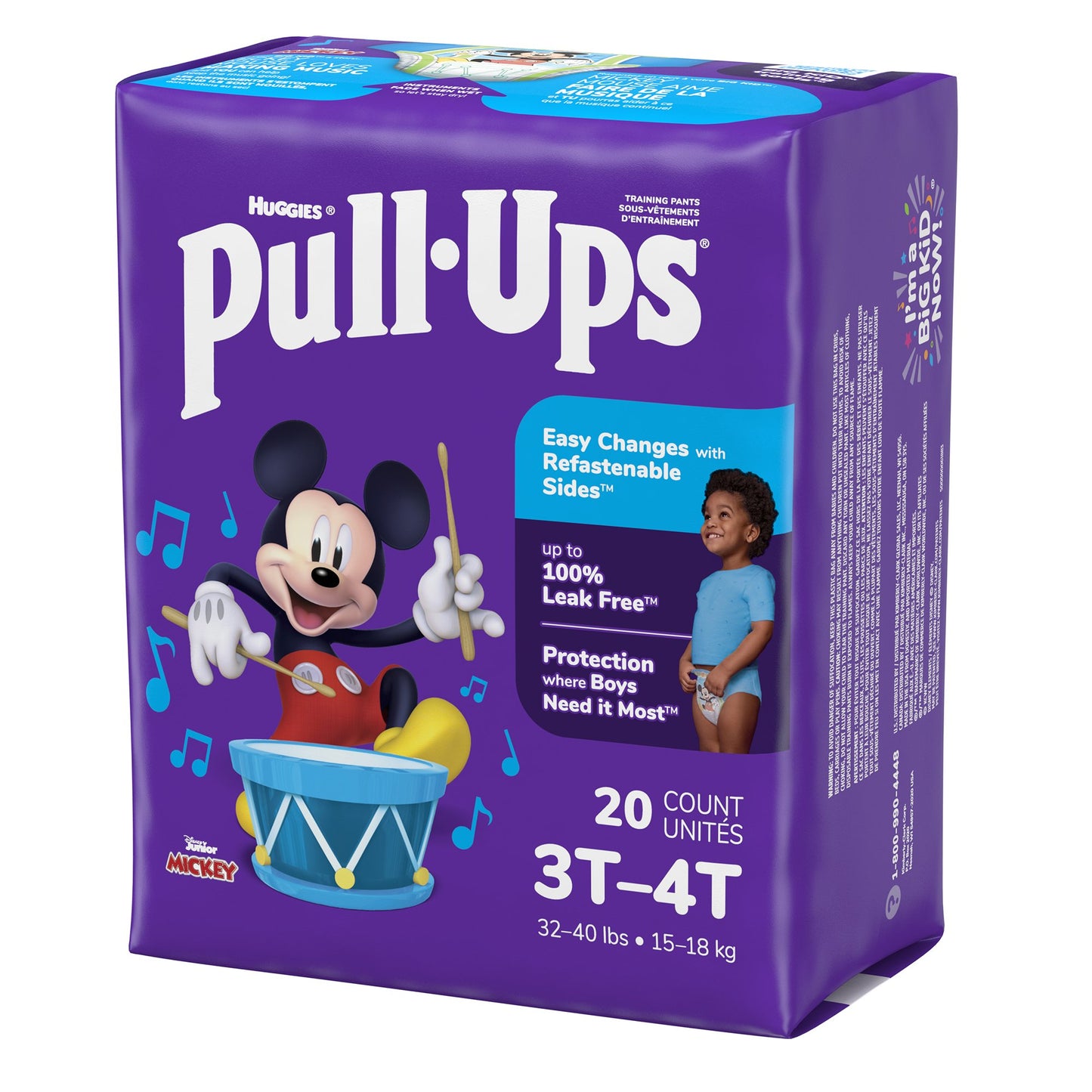 Huggies Pull-Ups Learning Designs for Boys Training Pants, 3T to 4T, 20 per Package