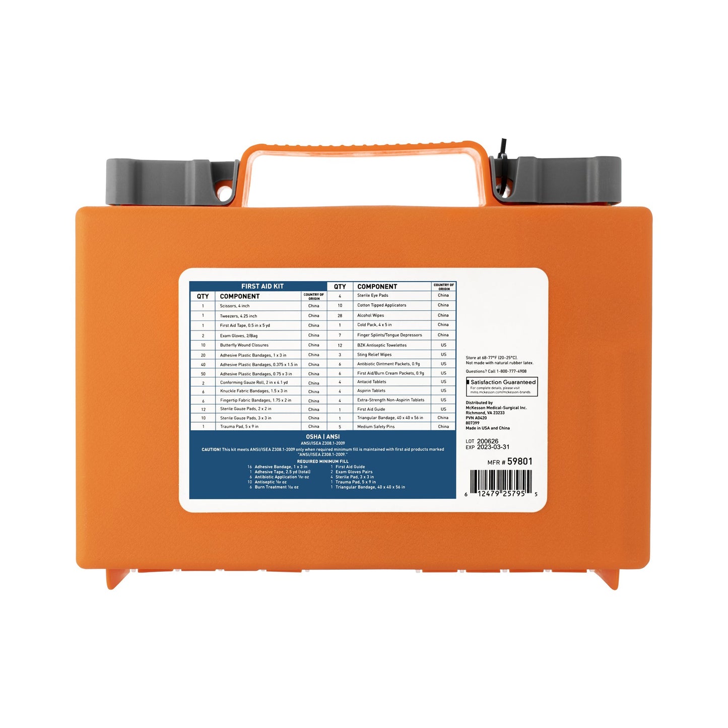 McKesson 50-Person First Aid Kit 1/KIT -59801