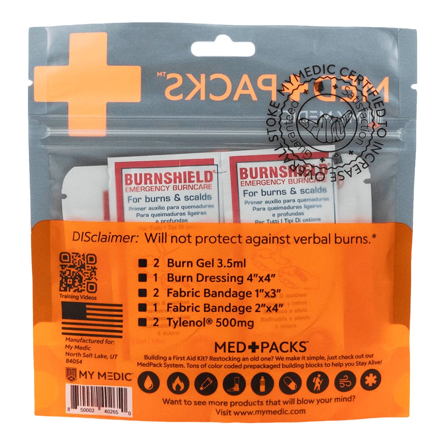 MED PACKS™ Minor Burn First Aid Kit 1/EACH -MM-MED-PACK-MNR-BRN-EA