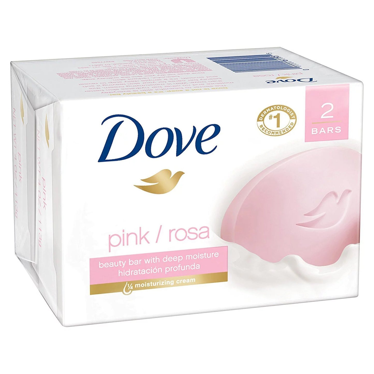 DOVE, BAR PNK 7.5OZ (2/PK)