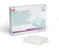 3M™ Tegaderm™ High Performance Adhesive without Border Foam Dressing, 5-5/8 x 5-5/8 Inch 10/BOX -90612