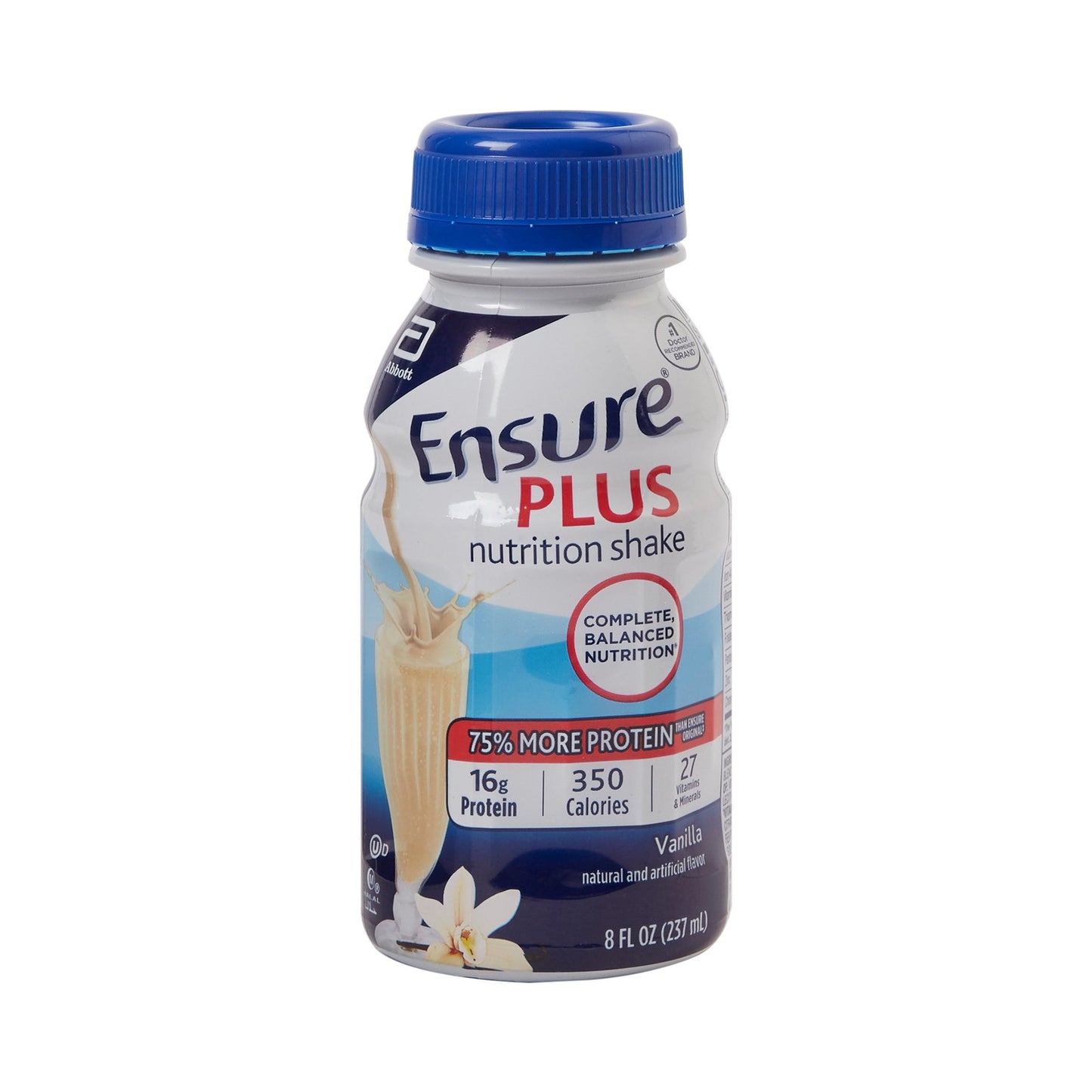 Ensure Plus Nutrition Shake, Vanilla, 8-ounce bottle