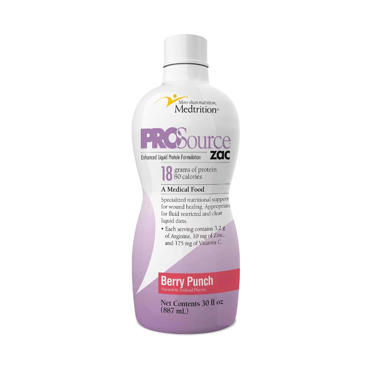 ProSource ZAC™ Berry Punch Complete Liquid Protein for Medical Food Use, 32-oz., 1/EA