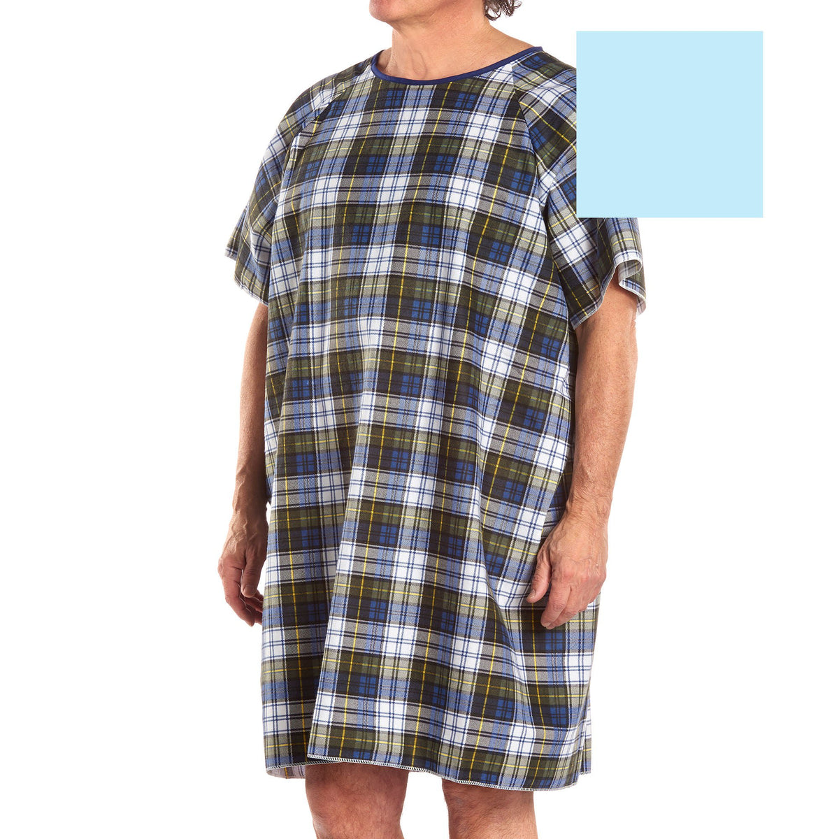 TieBack™ Patient Exam Gown, Blue, 1/EA