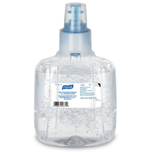 Purell® Advanced Hand Sanitizer 1,200 Ml 70% Ethyl Alcohol Gel Green Certified, 1/Ea