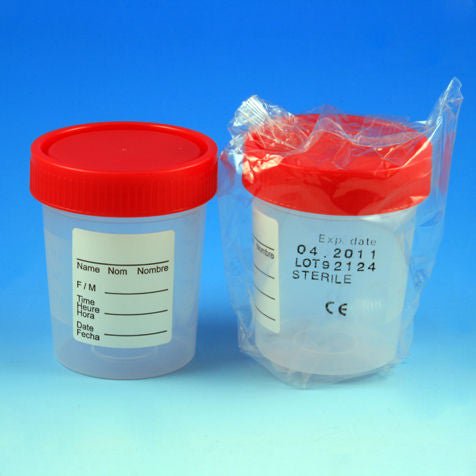 Globe Scientific Specimen Container, 120 mL, 100/CS