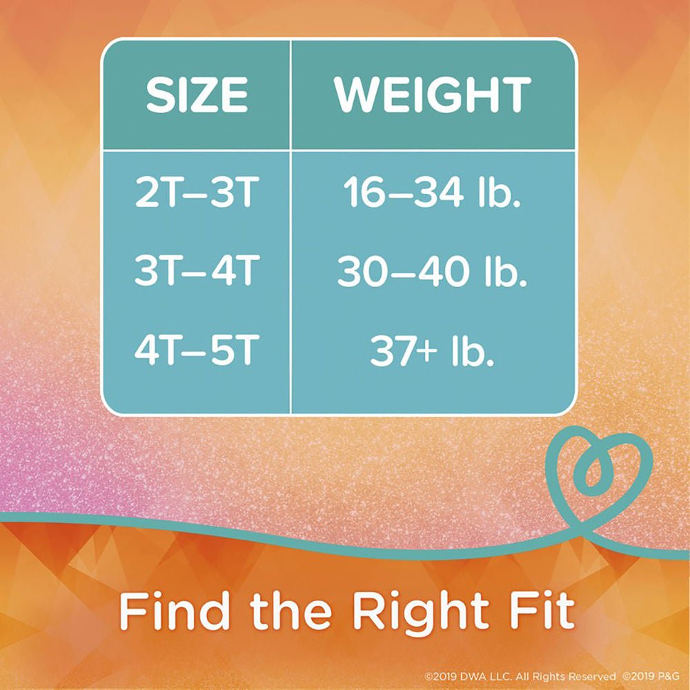 Diaper, Pampers Easy Ups Girl2T/3T (25/Pk 4Pk/Cs), 25/Pk