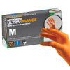 NitriDerm® Ultra Orange™ Nitrile Exam Glove, Medium, Orange, 1000/CS