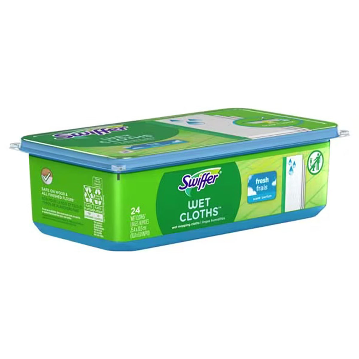 Cloth, Swiffer Wet Fresh Scentrefill Wht 8X10" (12Bx 6Bx/Cs), 72/Cs