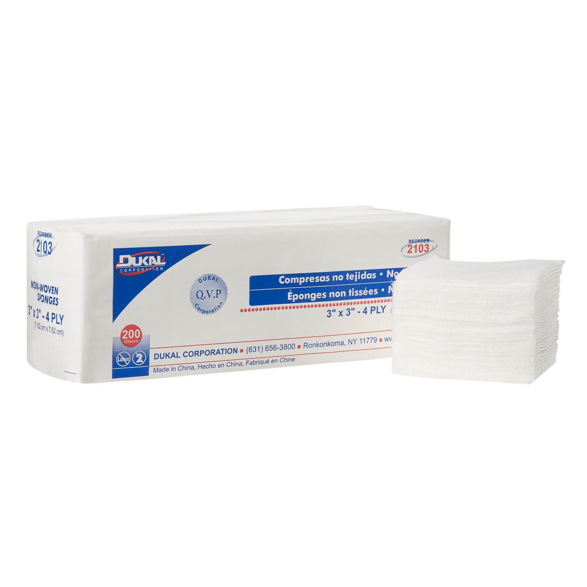 Clinisorb Nonwoven Sponge, 3 X 3 Inch, 4-Ply, 4000/Cs