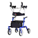 Phoenix Rise Up Four-Wheel Rollator, Blue Frame, 1/EA