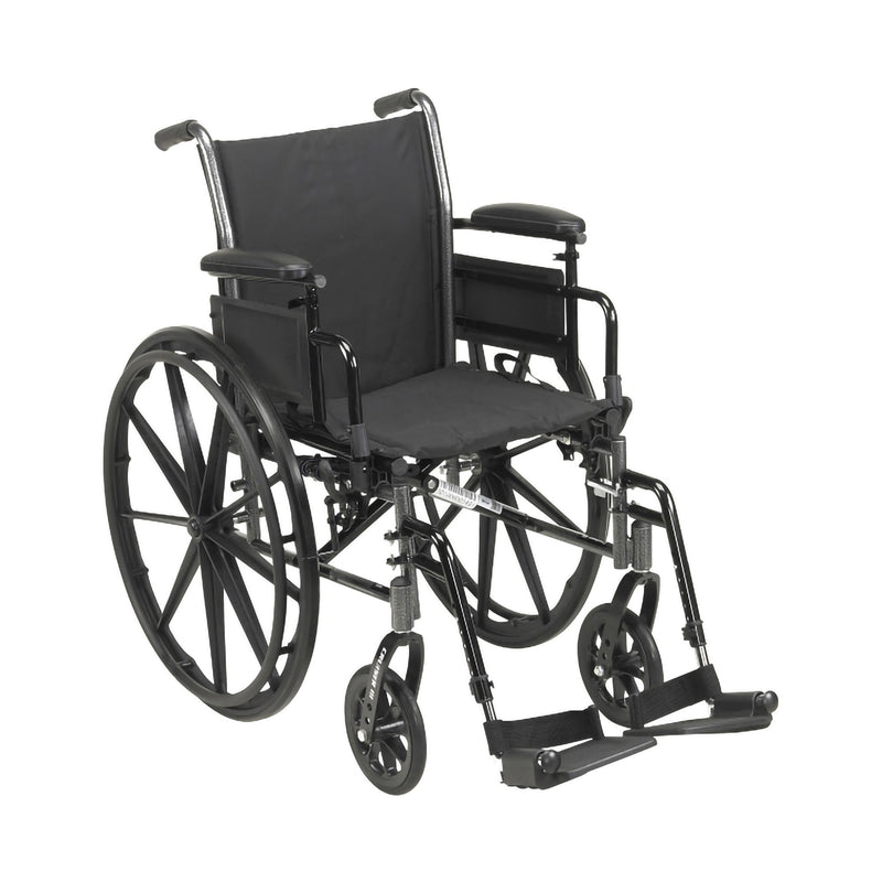 MCKESSON MANUAL LIGHTWEIGHT WHEELCHAIR, 18 INCH SEAT WIDTH, SOLD AS 1/EACH MCKESSON 146-K318ADDA-SF