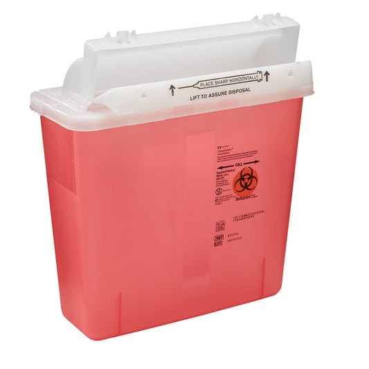SharpStar™ In-Room™ Sharps Container, 1.25 Gallon, 12.5 x 5.5 x 10.75 Inch, 20/CS