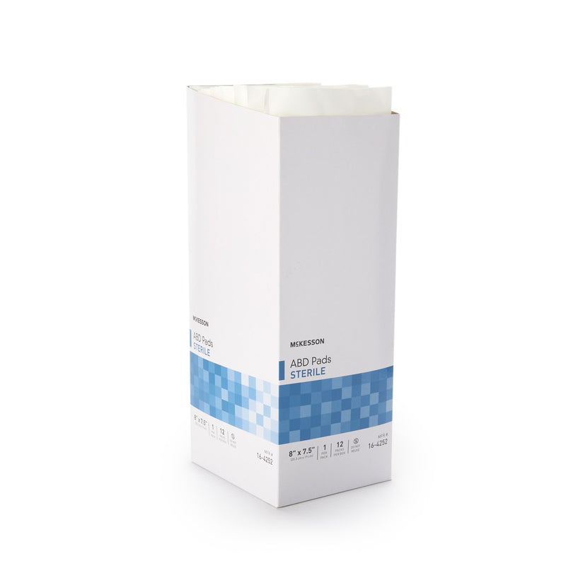 McKesson Sterile Abdominal Pad, 7-1/2 x 8 Inch 240/CASE -16-4252