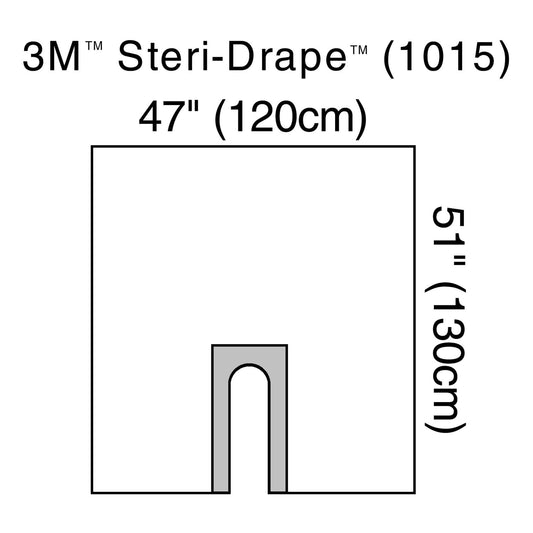 3M™ Steri-Drape™ Sterile Orthopedic U-Drape, 47 X 51 Inch, 10/Bx