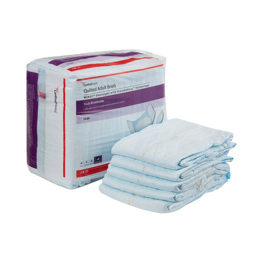 Wings™ Overnight Absorbency Incontinence Brief, Large 4/CASE -67034