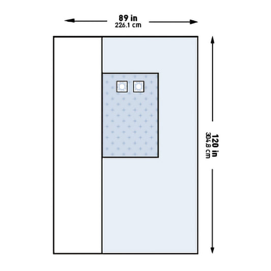 Mckesson Sterile Femoral Angiography Drape, 89 X 120 Inch, 14/Cs