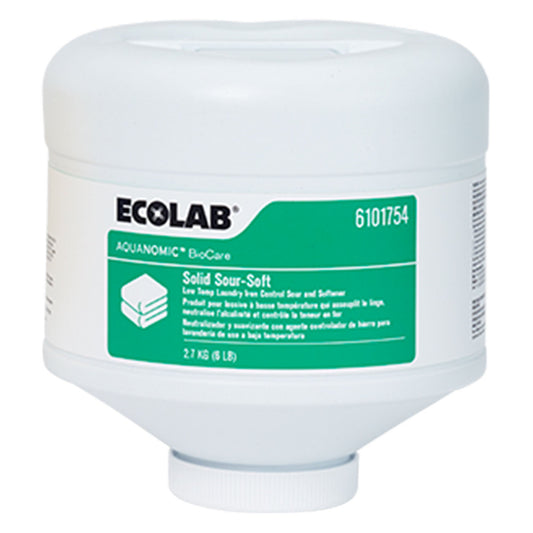 Ecolab® Aquanomic Biocare Solid Sour-Soft, 2/Cs