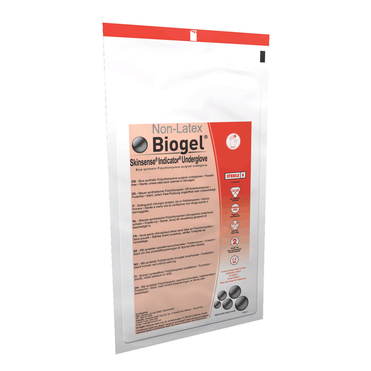 Biogel® Skinsense™ Indicator® Polyisoprene Surgical Underglove, Size 6, Blue, 50/BX