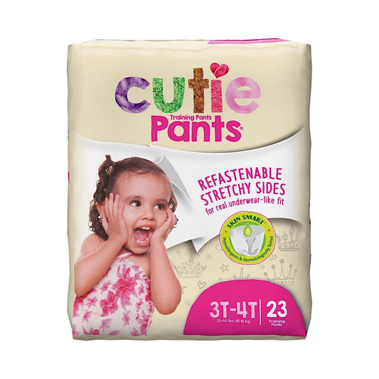 Cutie Pants® Toddler Training Pants, Pink Princess Print, 3T – 4T, 32 – 40 lbs., 92/CS