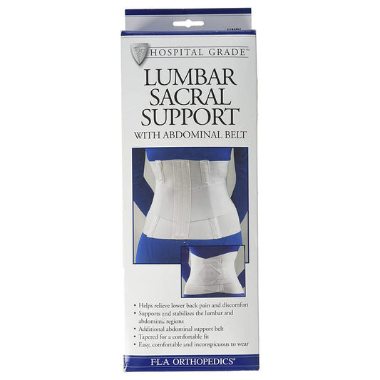 FLA Orthopedics Lumbar Sacral Support with Abdominal Belt, 3X-Large, 1/EA