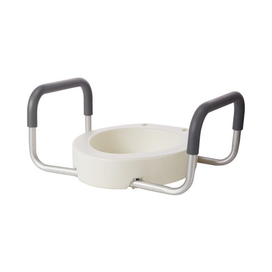 Drive™ Premium Raised Toilet Seat With Removable Arms, 1/Ea