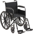DRIVE™ SILVER SPORT 1 WHEELCHAIR, 18-INCH SEAT WIDTH, SOLD AS 1/EACH DRIVE SSP118FA-SF