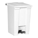 CAN, WASTE RUBBERMAID RECTANGULAR STEP-ON WHT 12GL, 1/EA