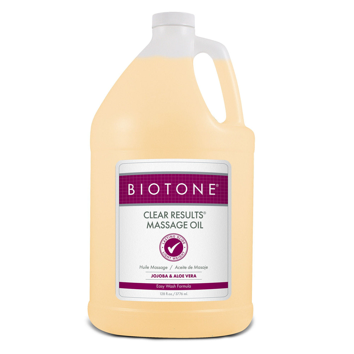 Biotone® Clear Results® Massage Oil With Jojoba & Aloe Vera, 1-Gallon Jug, 1/Ea