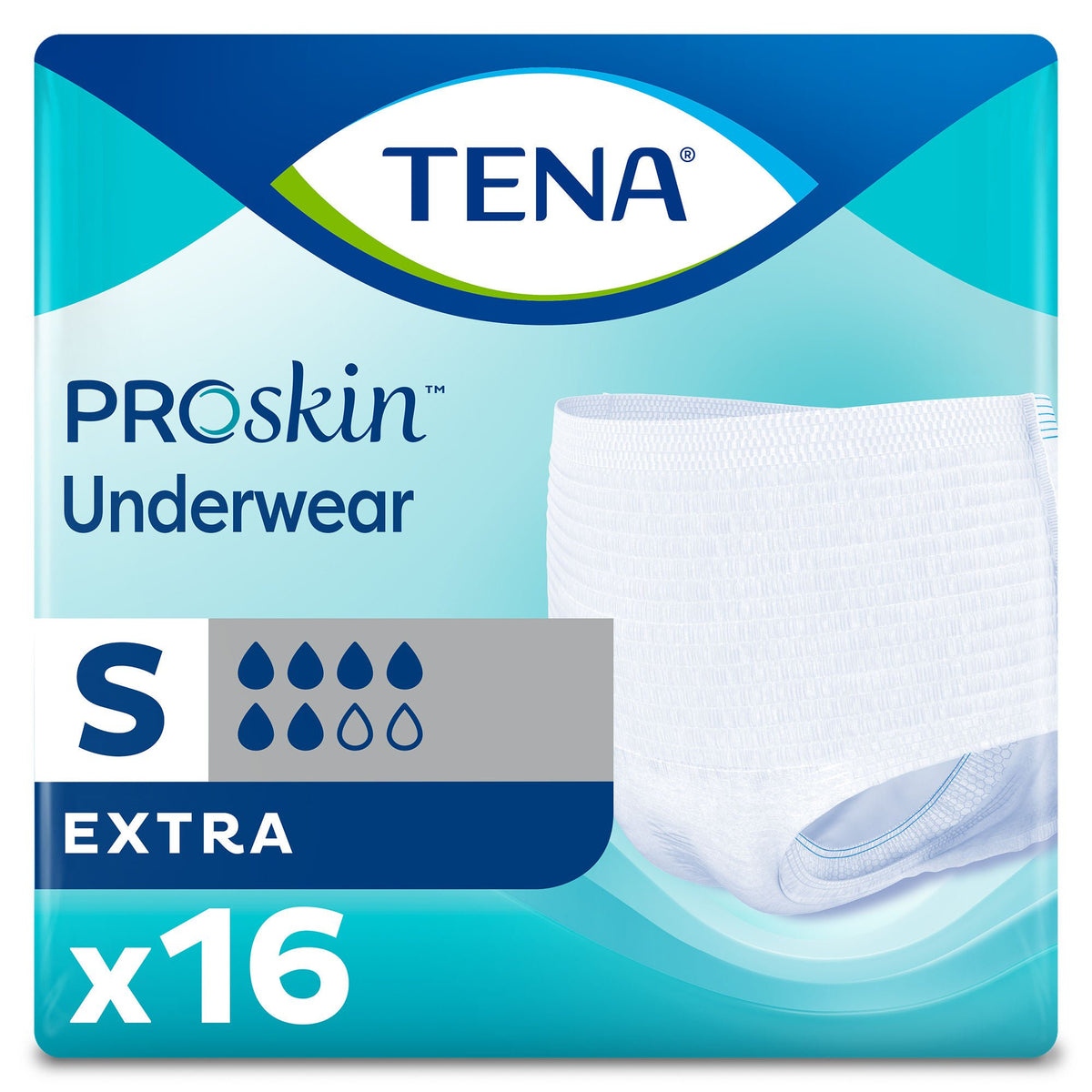 Tena® Proskin™ Extra Absorbent Underwear, Small, 64/Cs