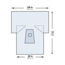 MCKESSON STERILE LOWER EXTREMITY DRAPE, 108 X 80 X 124 INCH, SOLD AS 10/CASE MCKESSON 183-I80-09158G-S