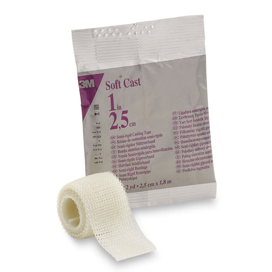 3M™ Scotchcast™ Soft Cast Tape, White, 1 Inch X 2 Yard, 10/Bx