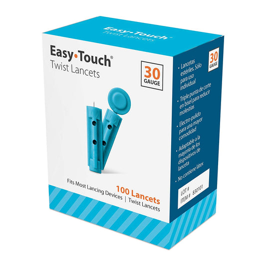 Lancet, Twist Easytouch 30G (100/Bx 10Bx//Cs), 1000/Cs