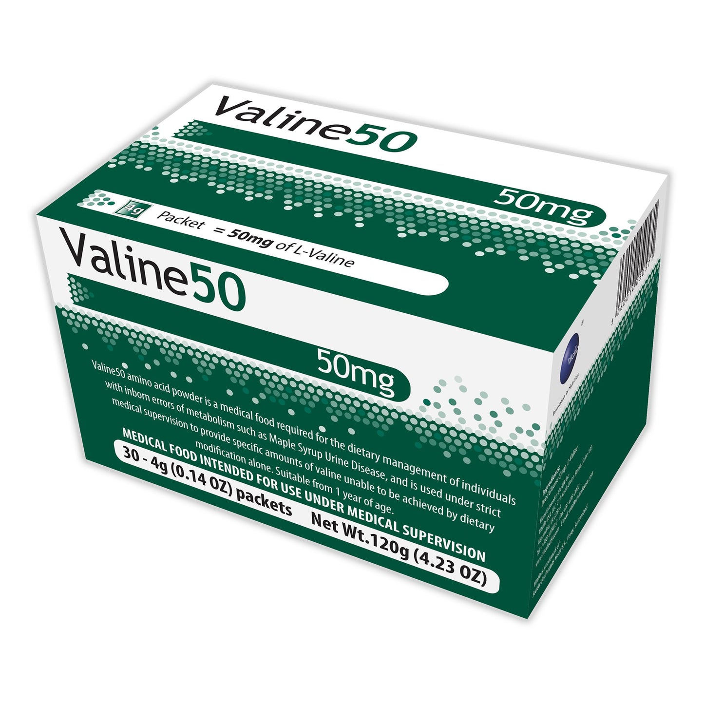 Valine50 Medical Food for the Dietary Management of MSUD 1/EACH -812539021209