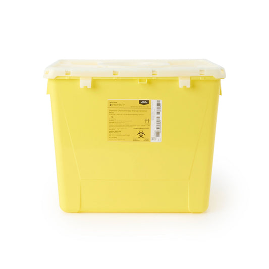 McKesson Prevent® Sharps Container, 8 Gallon, 13-1/2 x 17-3/10 x 13 Inch, 9/CS