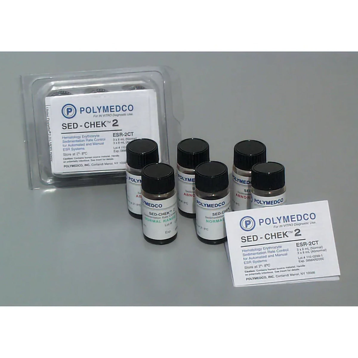 Sed-Chek® 2 Control Set For Use With Sedimat And Manual Procedures, Two Levels, 1/Bx