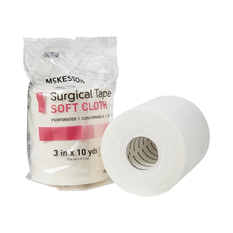 McKesson Cloth Medical Tape, 3 Inch x 10 Yard, White 12/CASE -172-49230 - BriteSources