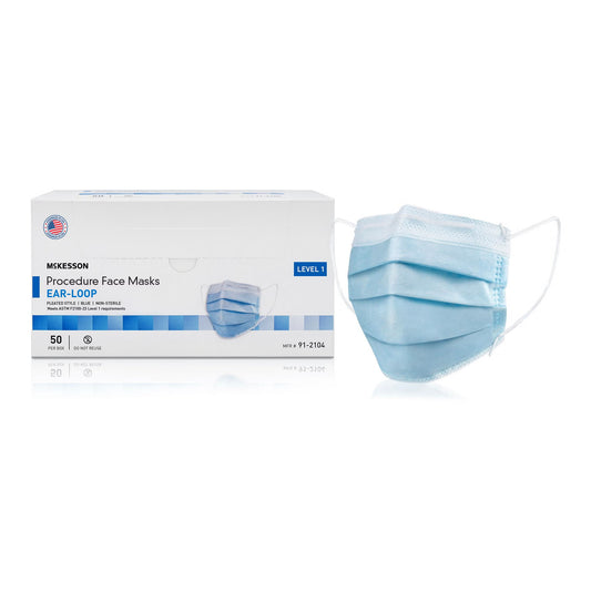 Mckesson Procedure Masks, Astm Level 1, 500/Cs