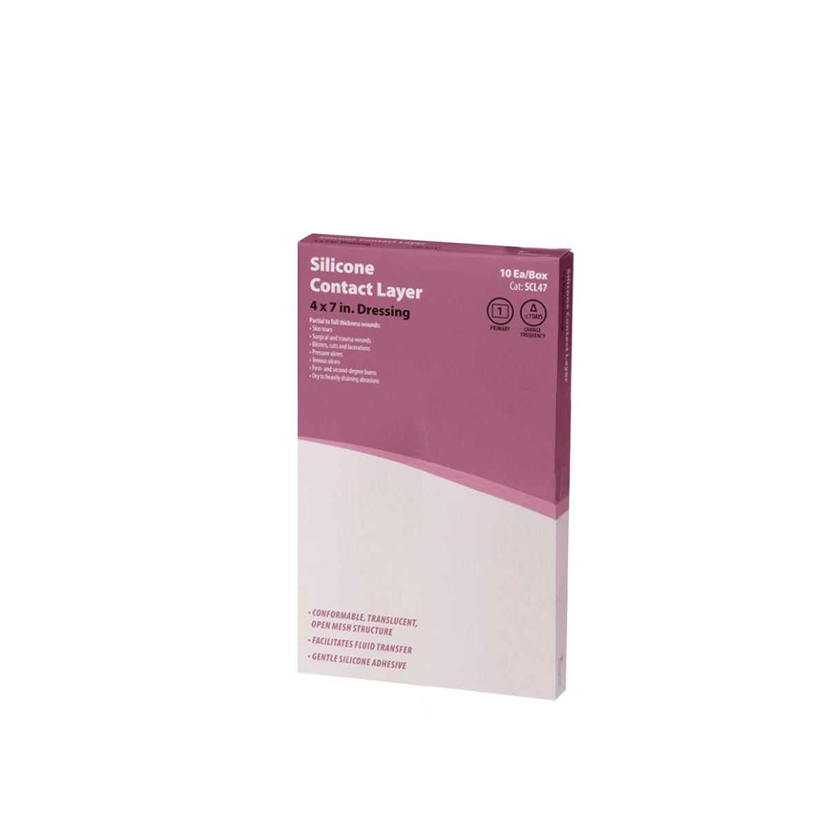 Cardinal Health™ Wound Contact Layer Dressing, 4 x 7 Inch, 50/CS