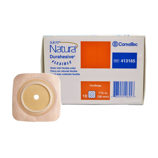 Sur-Fit Natura® Two-Piece Durahesive® Skin Barrier, 38 mm flange, 10/BX
