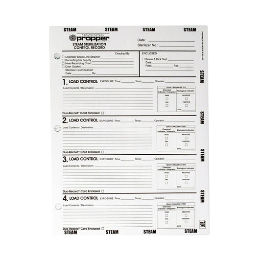 Duo-Record® Sterilization Record Envelope, 100/BX