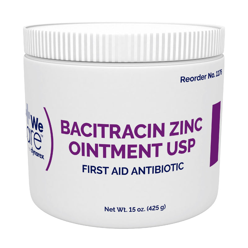 DYNAREX BACITRACIN ZINC FIRST AID ANTIBIOTIC, 15 OZ. JAR, SOLD AS 12/CASE DYNAREX 1176