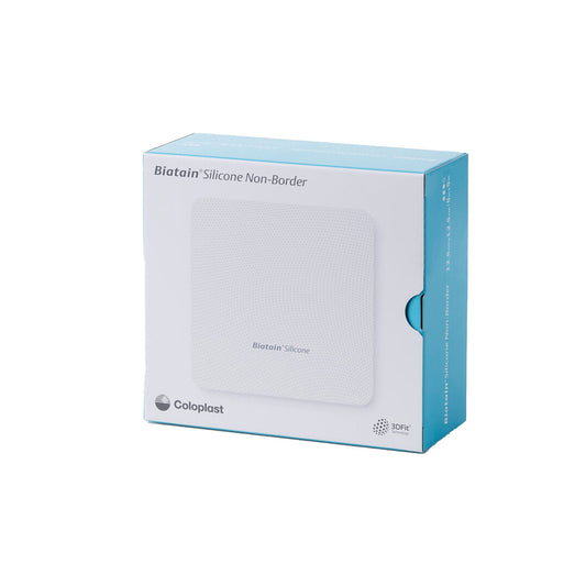 Dressing, Biatain Sil Non-Border 4"X4" (10/Bx), 10/Bx