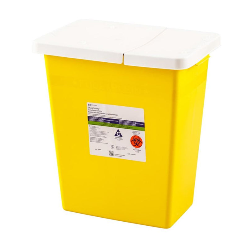 SHARPSAFETY™ CHEMOTHERAPY WASTE CONTAINER, 8 GALLON, 17½ X 15½ X 11 INCH, SOLD AS 10/CASE CARDINAL 8985