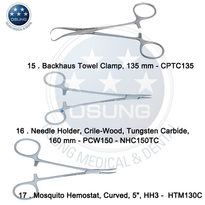 Basic Dental Implant Surgery Kit - C - 1036 - Osung USA