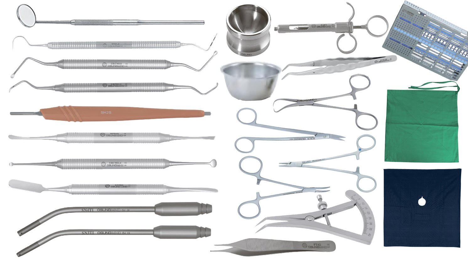 Basic Dental Implant Surgery Kit - C - 1036 - Osung USA