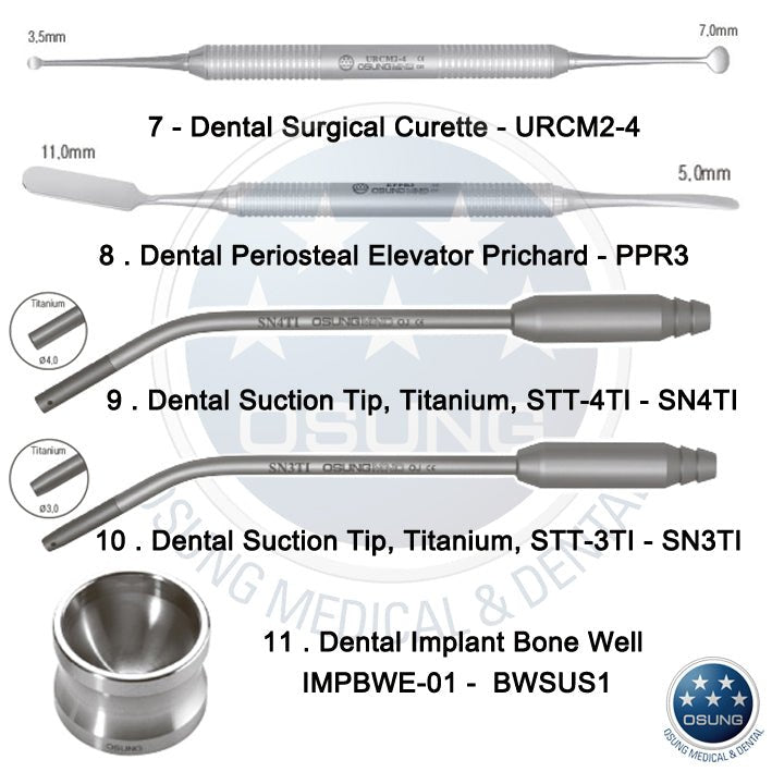 Basic Dental Implant Surgery Kit - C - 1036 - Osung USA